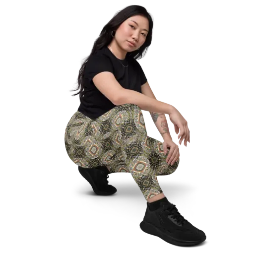 Mosaic Nocturne on a Leggings with Pockets