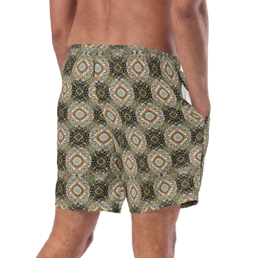 Mosaic Nocturne on a Swim Trunks