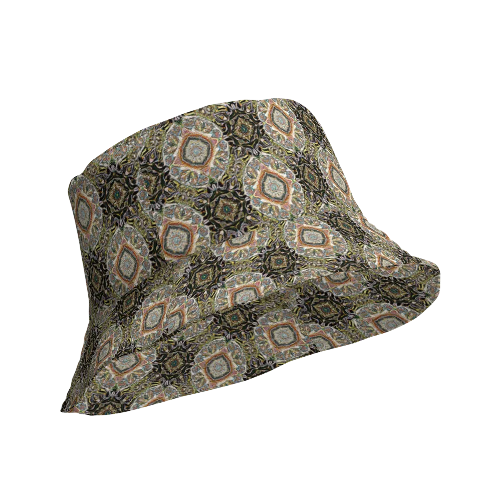 Mosaic Nocturne on Reversible Bucket Hat — Product details Outside