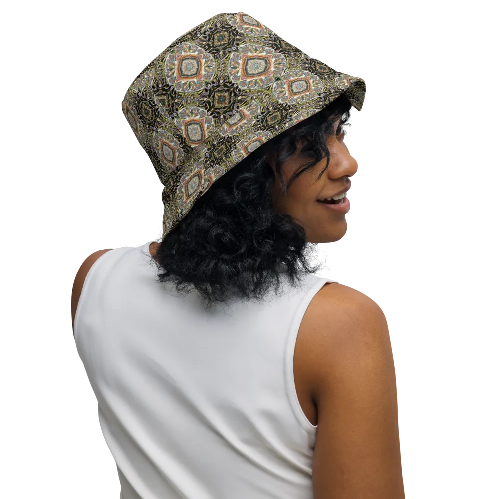 Mosaic Nocturne on Reversible Bucket Hat — Right Outside