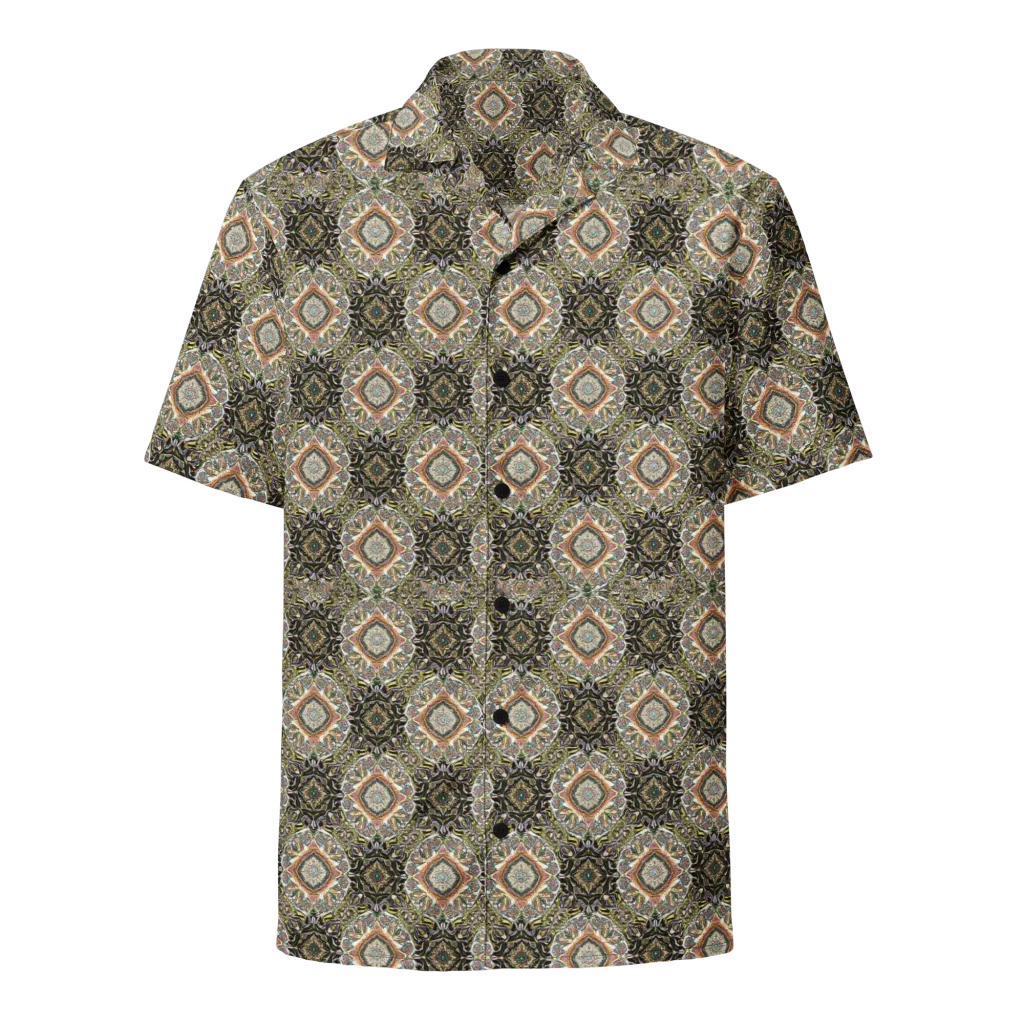 Mosaic Nocturne on Button Shirt — Front