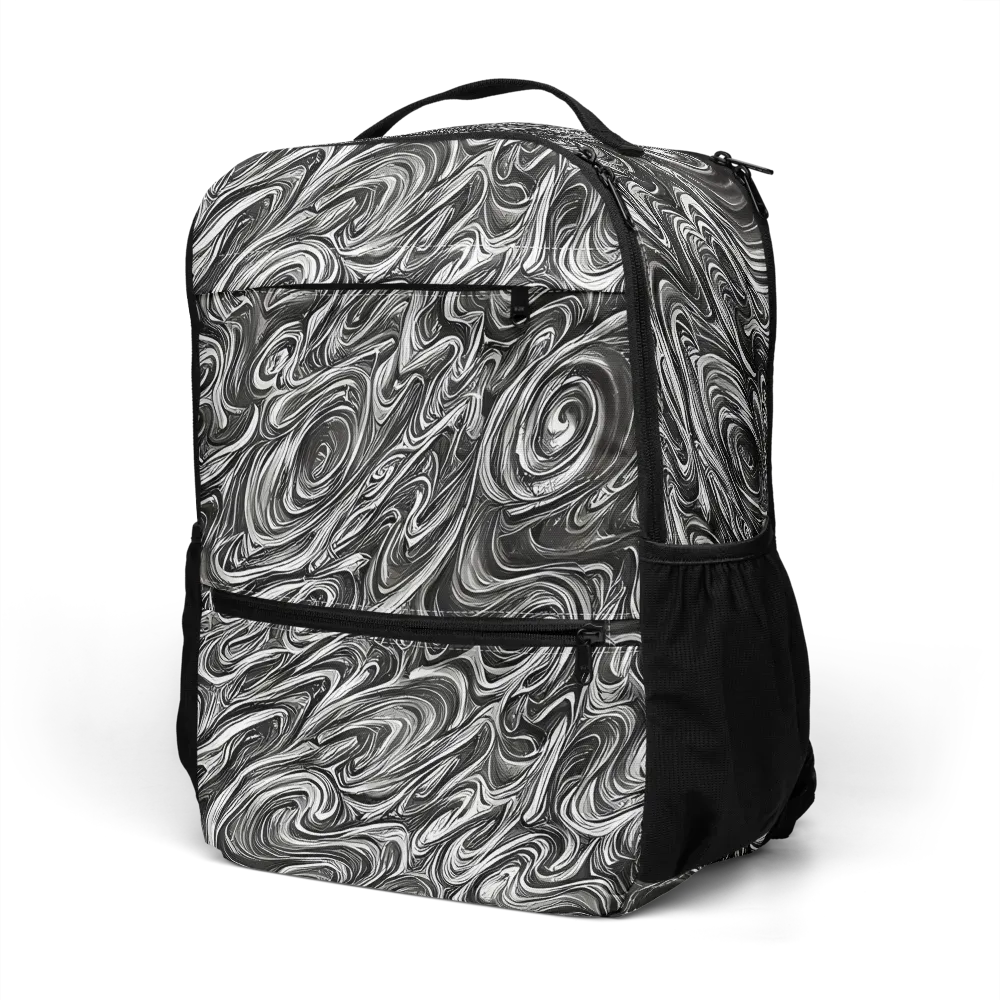 Noir Marble on Utility Backpack — Left Front
