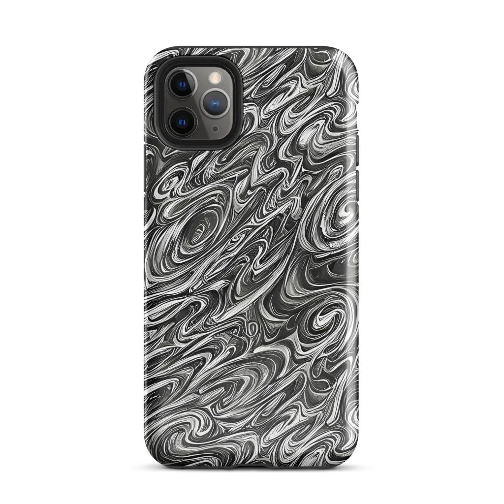 Noir Marble on Tough Case for iPhone® — Front