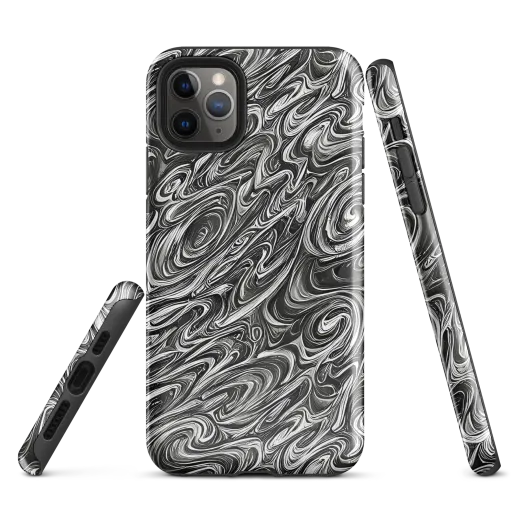 Noir Marble on a Tough Case for iPhone®
