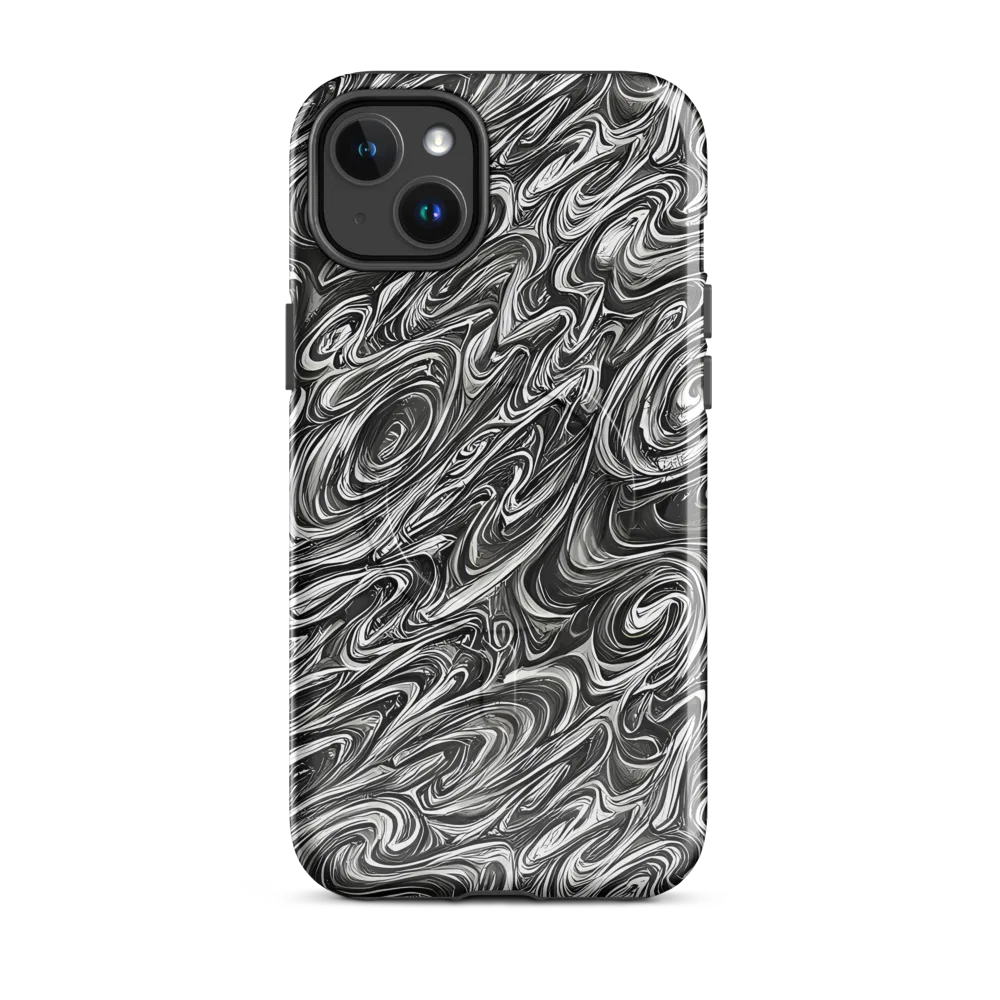 Noir Marble on MagSafe Tough Case for iPhone® — Front