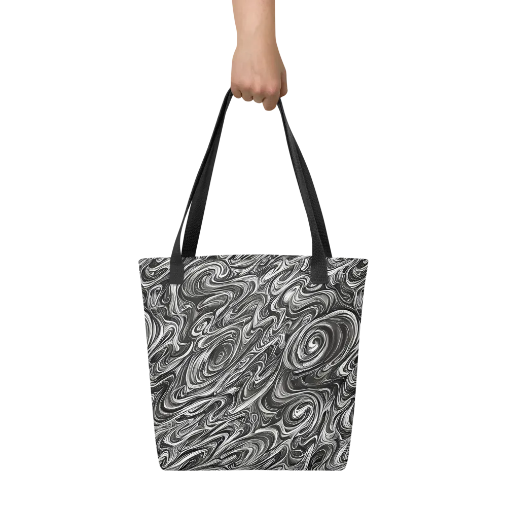 Noir Marble on Tote Bag — Front