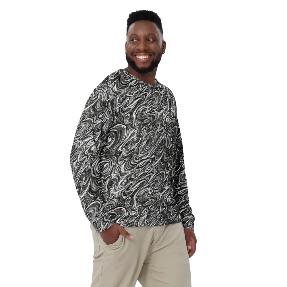 Noir Marble on Sweatshirt — Front