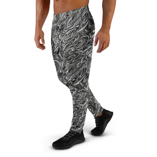 Noir Marble on a Men's Joggers