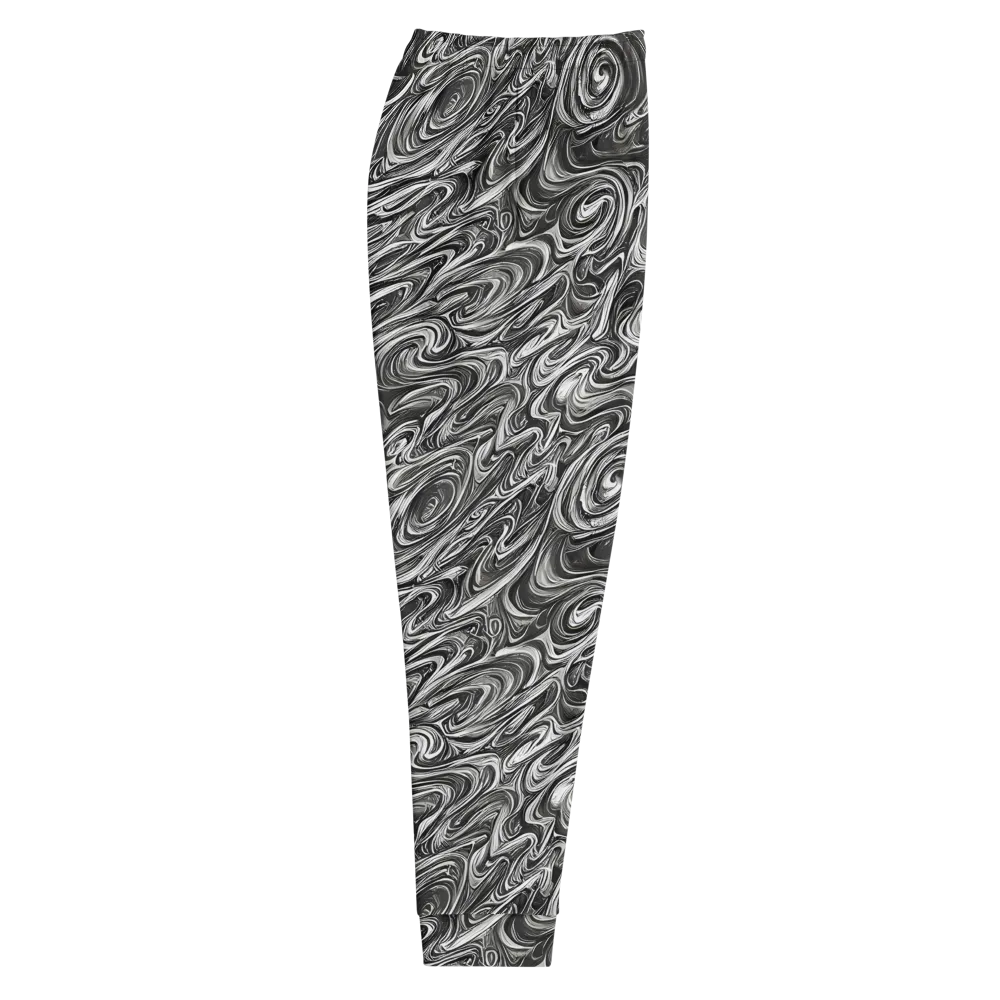 Noir Marble on Men's Joggers — Right