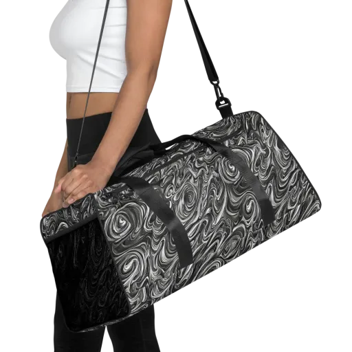 Noir Marble on a Duffle Bag