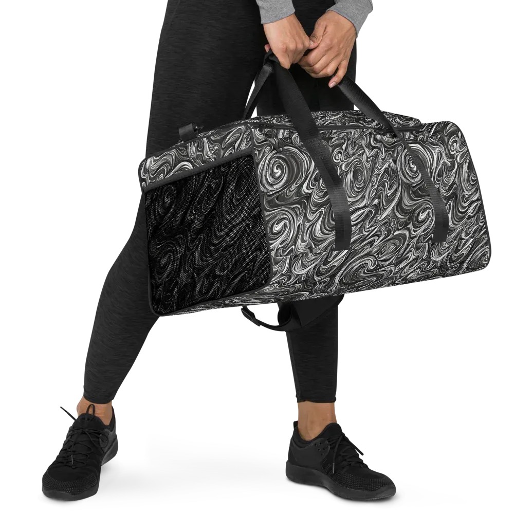 Noir Marble on Duffle Bag — Right Front