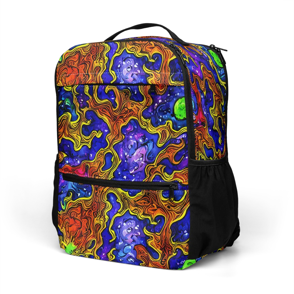Electric Lava on Utility Backpack — Left Front