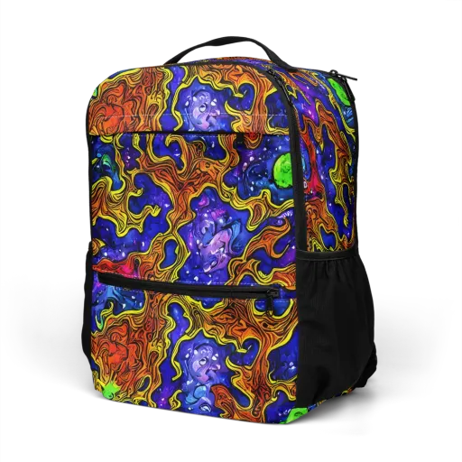 Electric Lava on a Utility Backpack