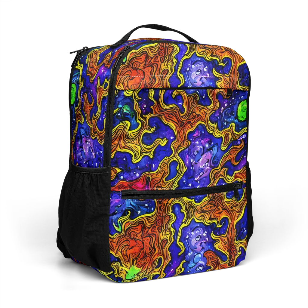 Electric Lava on Utility Backpack — Right Front