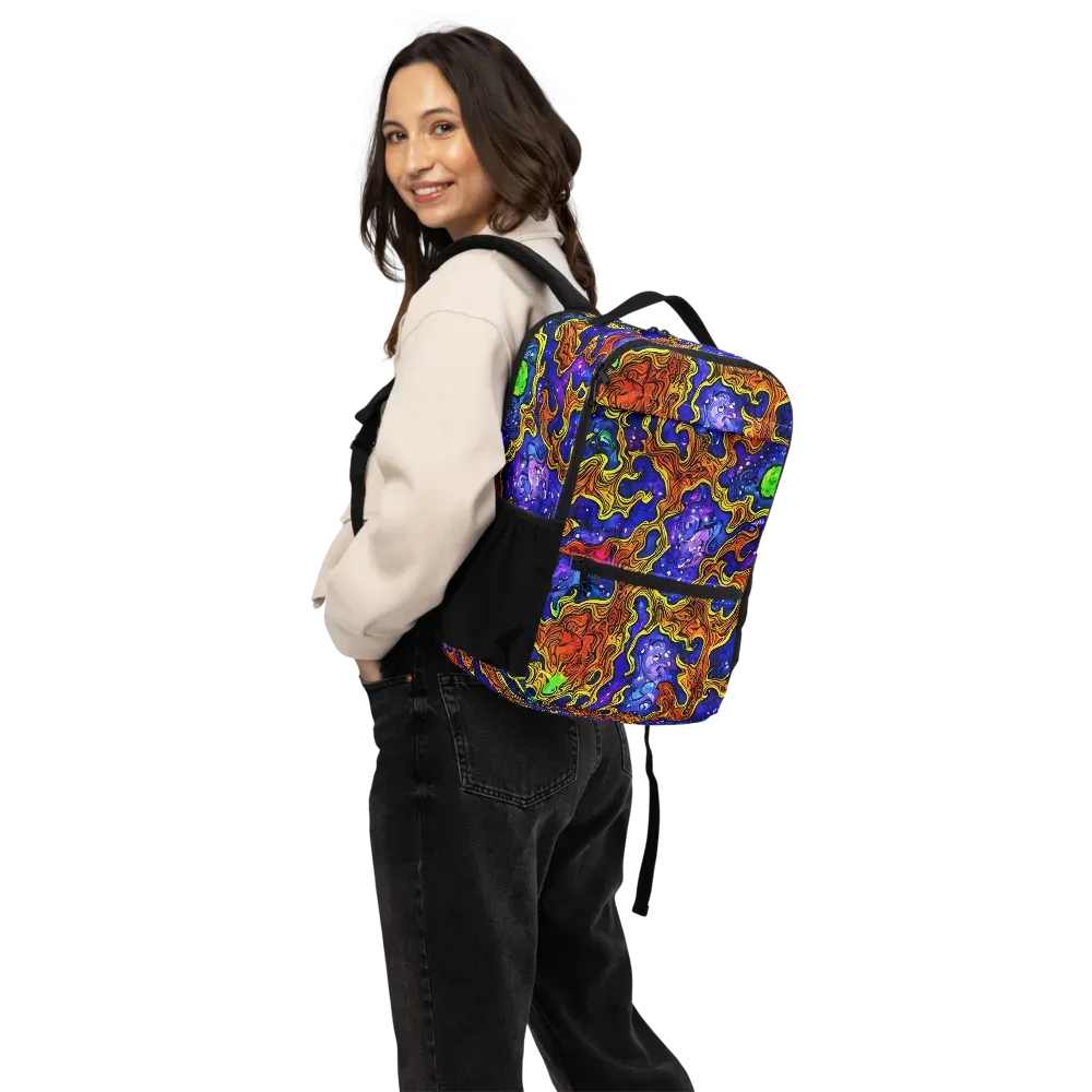 Electric Lava on Utility Backpack — Back