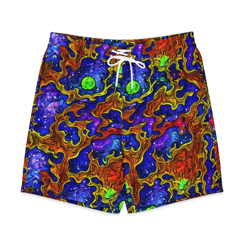 Electric Lava on Men's Board Shorts — Front