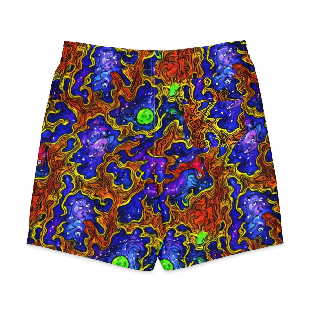 Electric Lava on Men's Board Shorts — Back