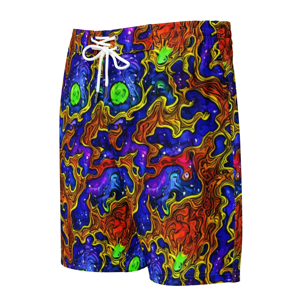 Electric Lava on Men's Board Shorts — Front