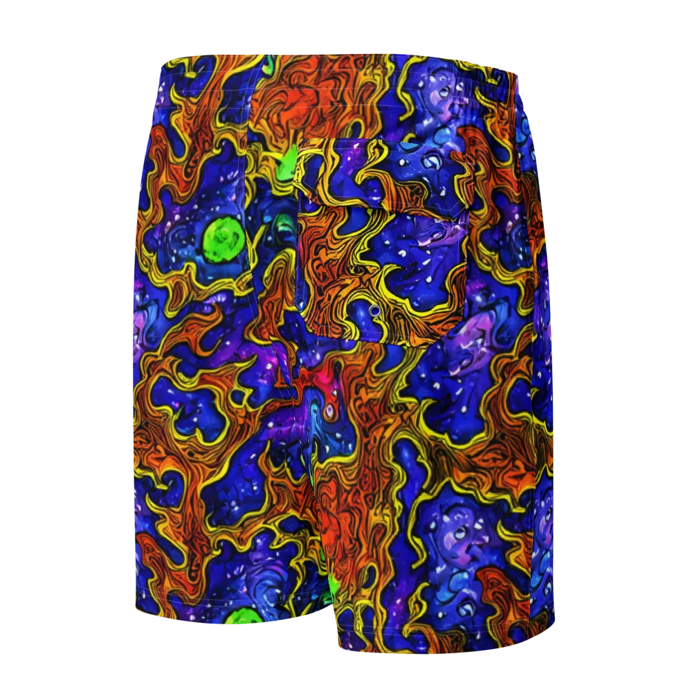 Electric Lava on Men's Board Shorts — Back