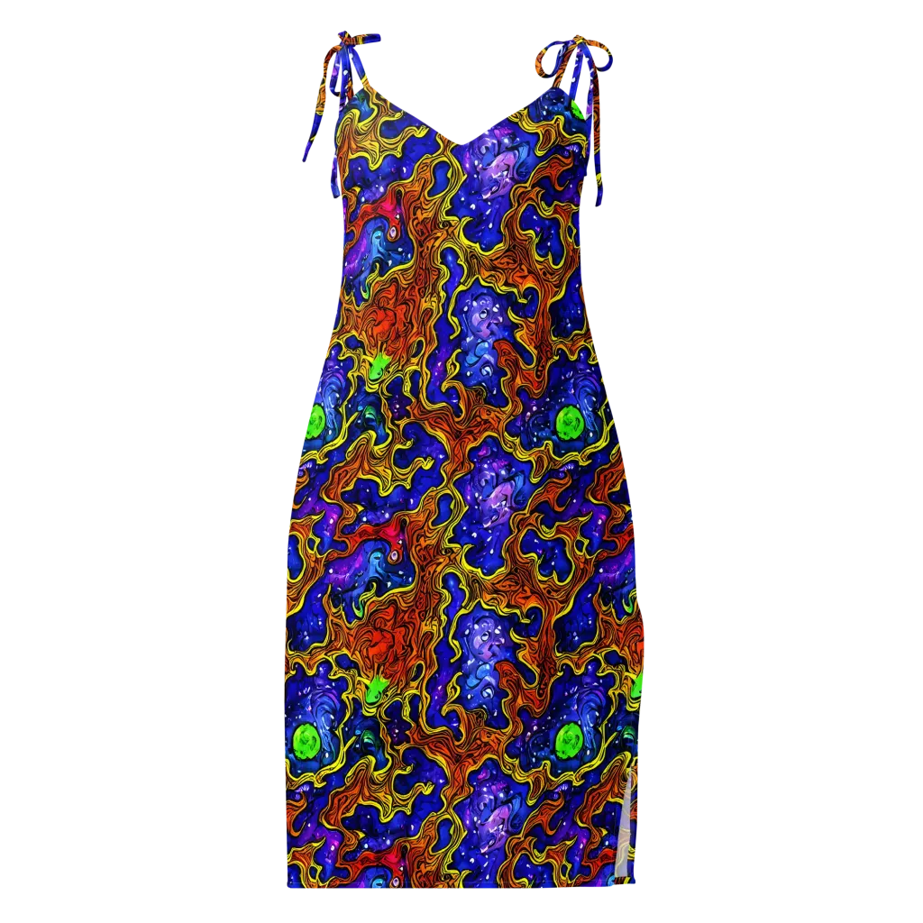 Electric Lava on Slip Dress — Front