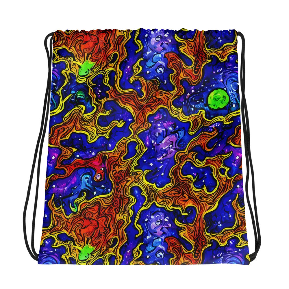 Electric Lava on Drawstring Bag — Photo