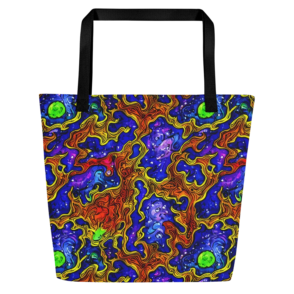 Electric Lava on Large Tote Bag W/ Pocket — Front