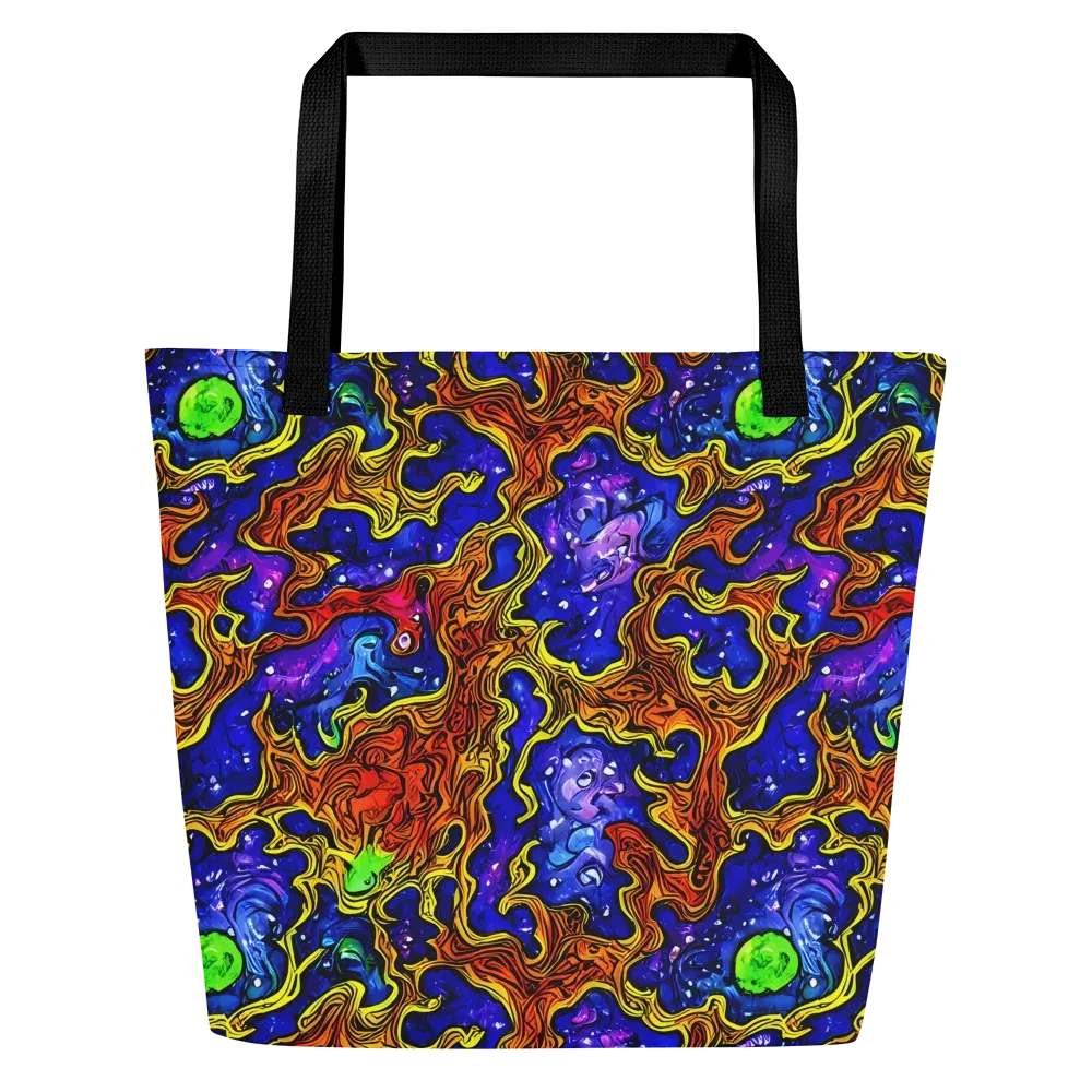 Electric Lava on Large Tote Bag W/ Pocket — Front