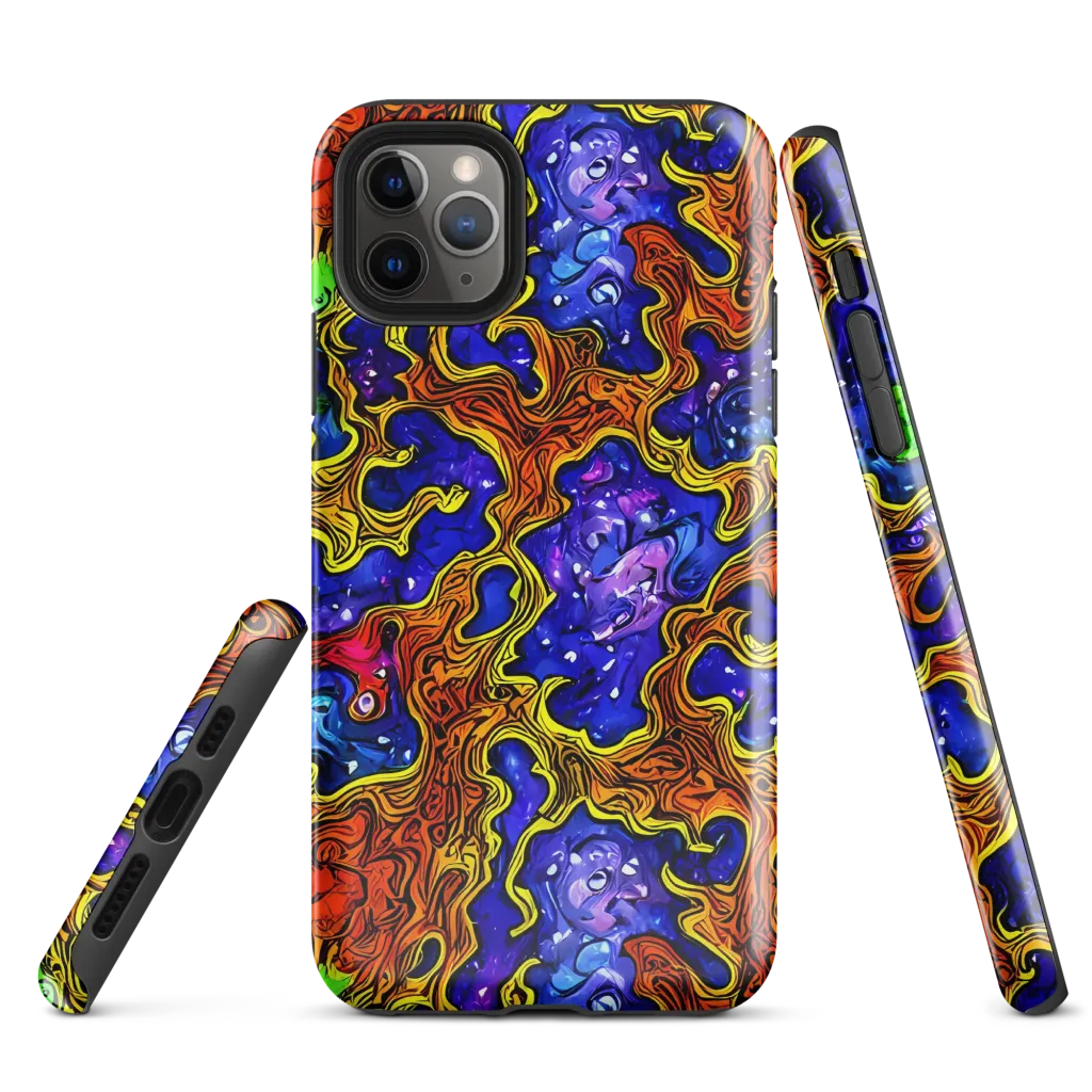 Electric Lava on Tough Case for iPhone® — Front