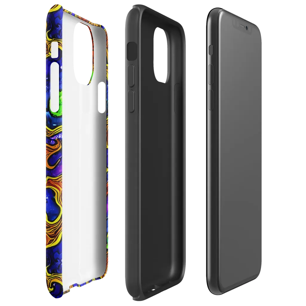 Electric Lava on Tough Case for iPhone® — Right