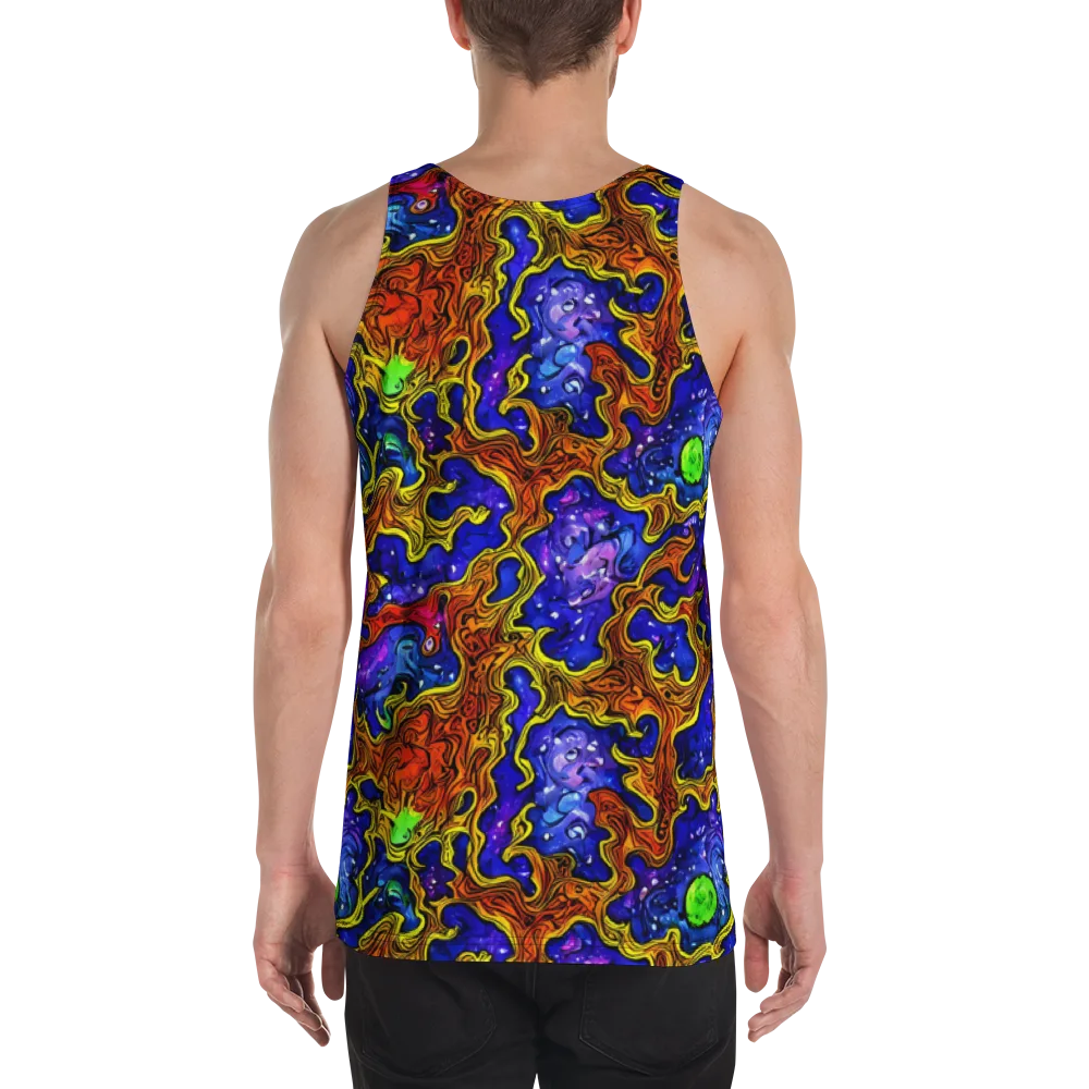 Electric Lava on Men's Tank Top — Back