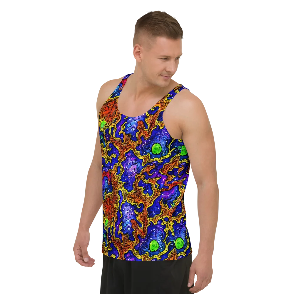 Electric Lava on Men's Tank Top — Left Front