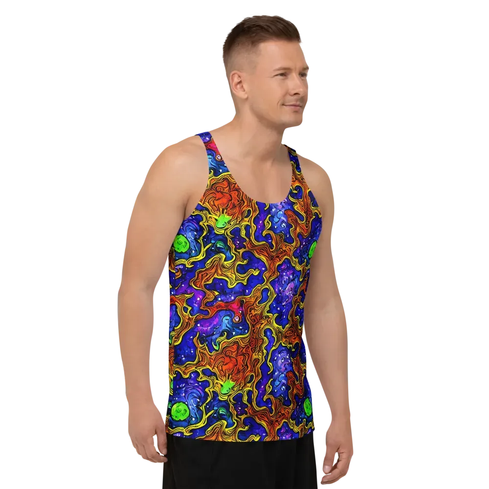 Electric Lava on Men's Tank Top — Right Front