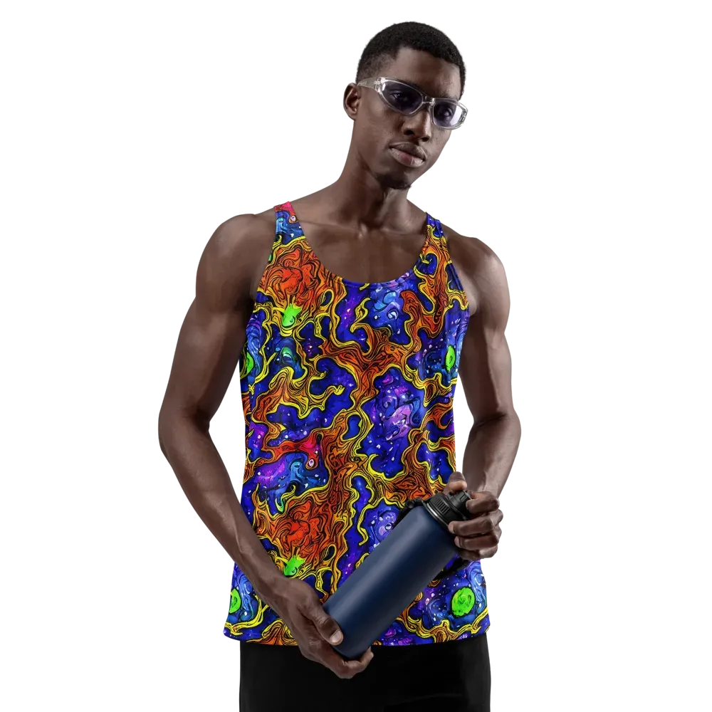 Electric Lava on Men's Tank Top — Front