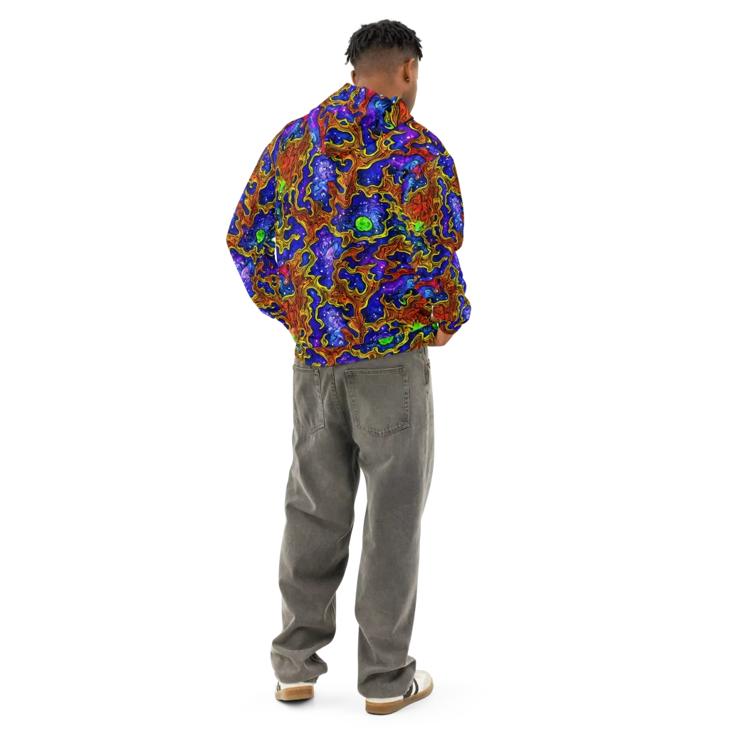 Electric Lava on Cotton Hoodie — Back