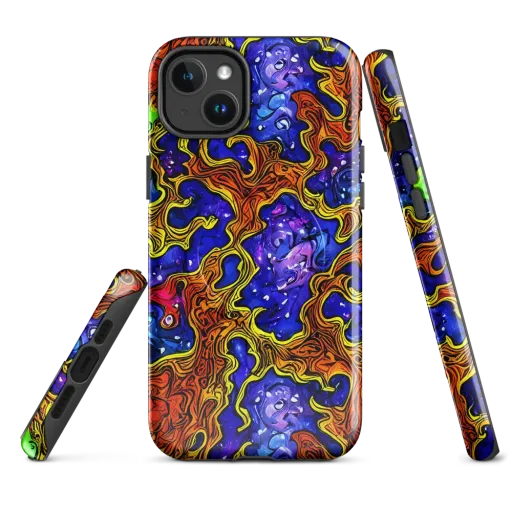 Electric Lava on a MagSafe Tough Case for iPhone®