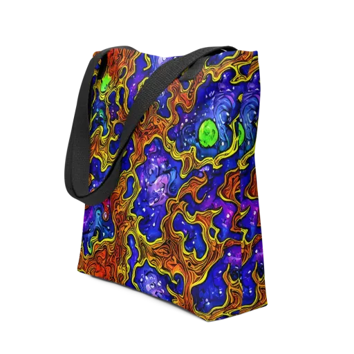 Electric Lava on a Tote Bag