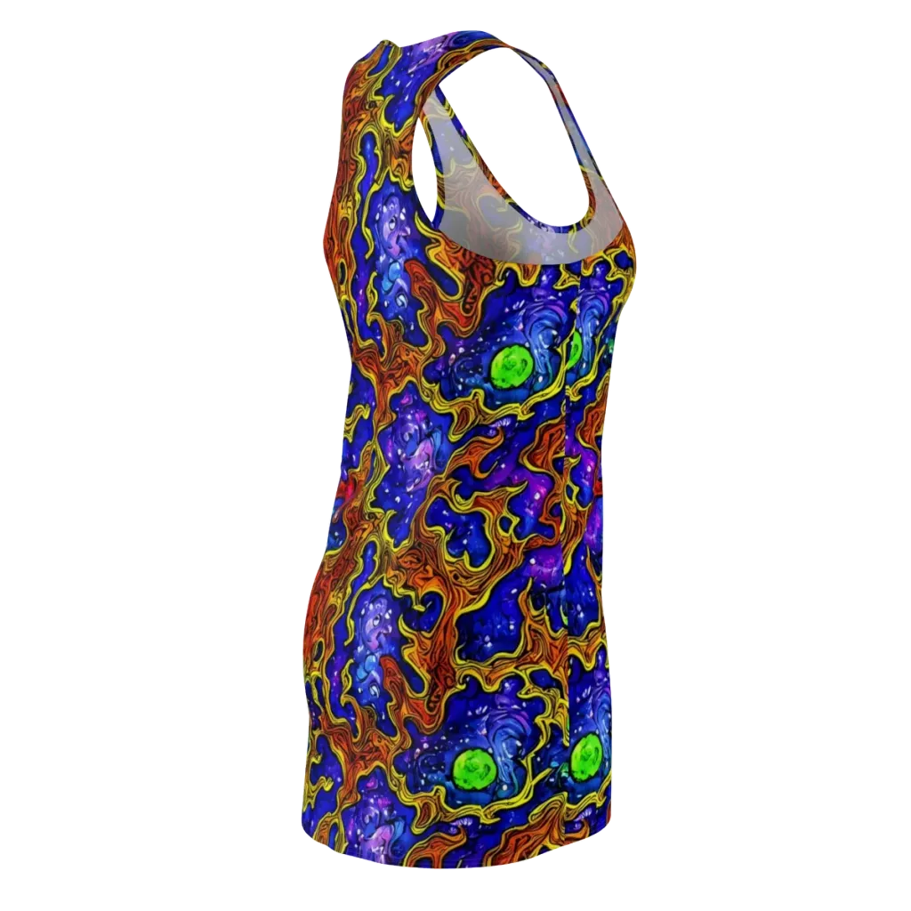 Electric Lava on Racerback Dress — Back Side