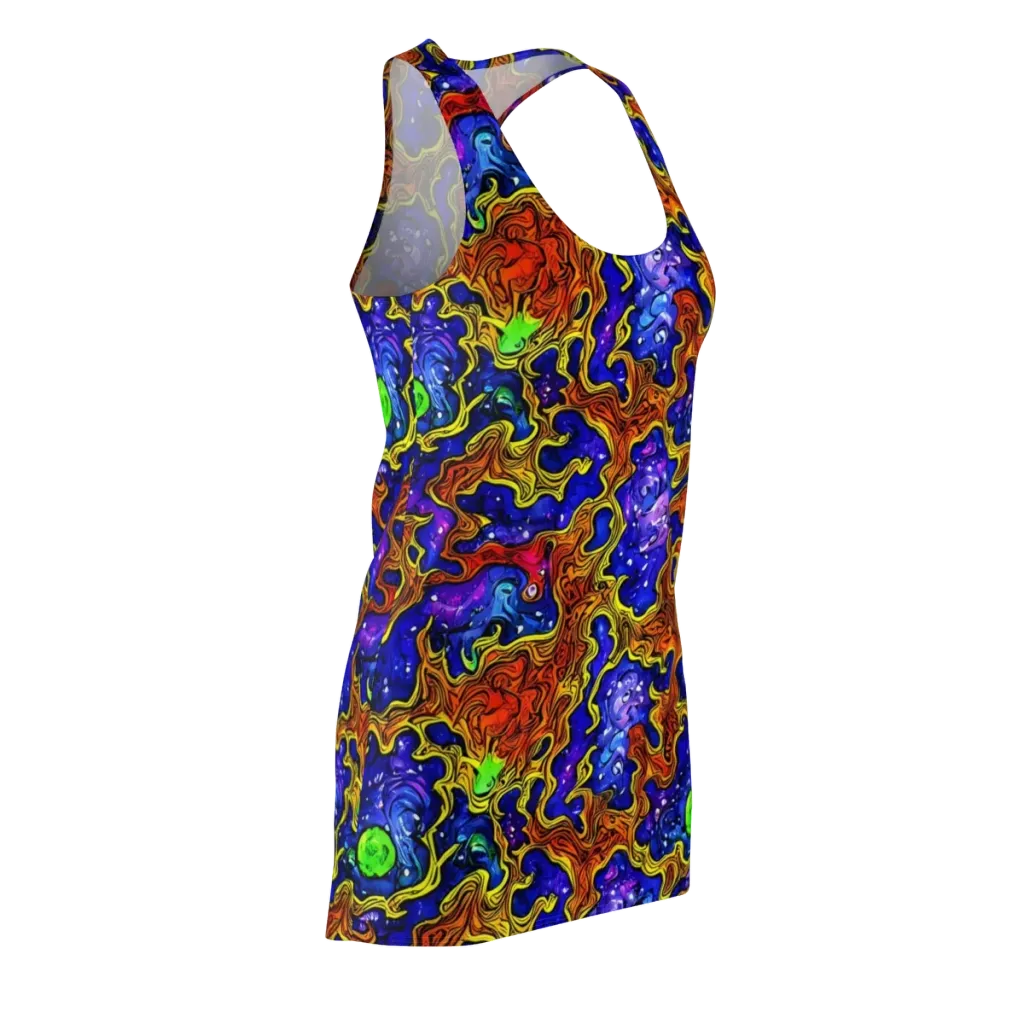Electric Lava on Racerback Dress — Front Side