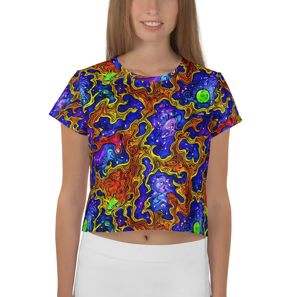 Electric Lava on Crop Tee — Front