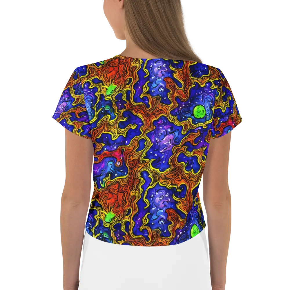 Electric Lava on Crop Tee — Back