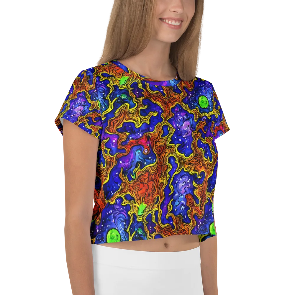 Electric Lava on Crop Tee — Right