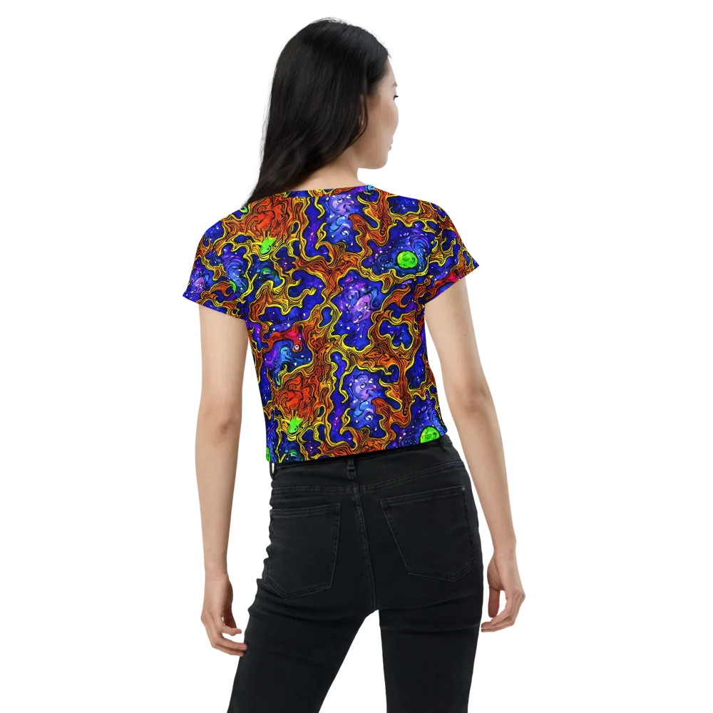 Electric Lava on Crop Tee — Back