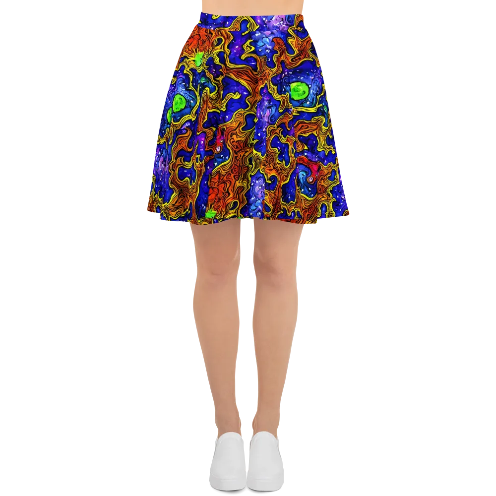 Electric Lava on Skater Skirt — Front