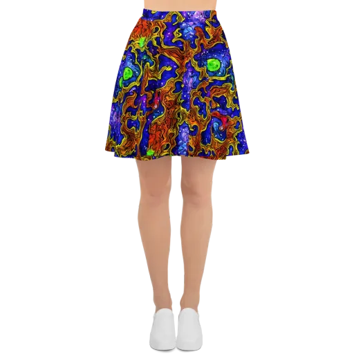 Electric Lava on a Skater Skirt