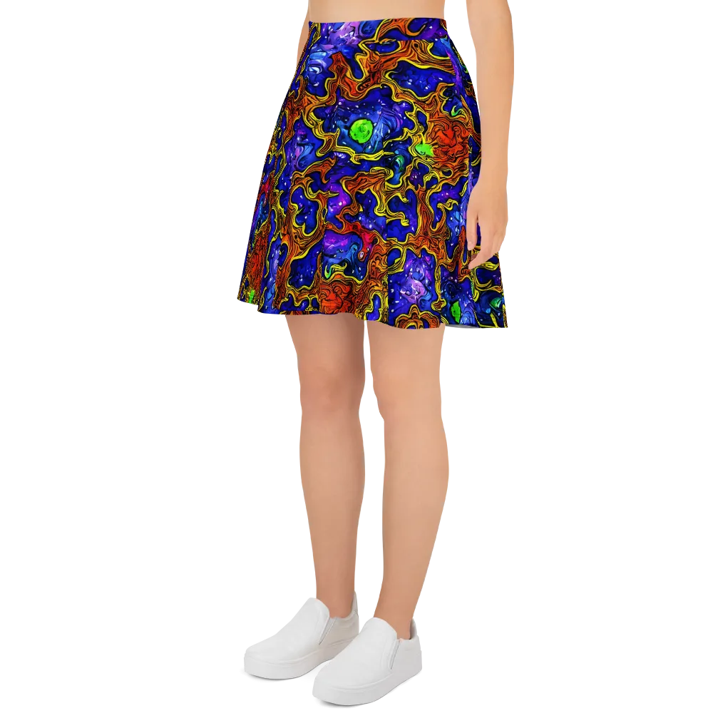 Electric Lava on Skater Skirt — Left