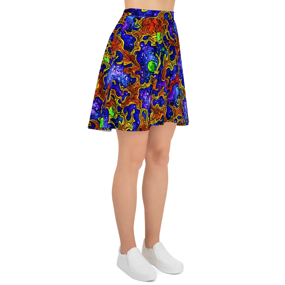 Electric Lava on Skater Skirt — Right