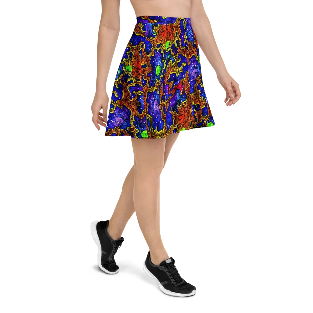 Electric Lava on Skater Skirt — Right