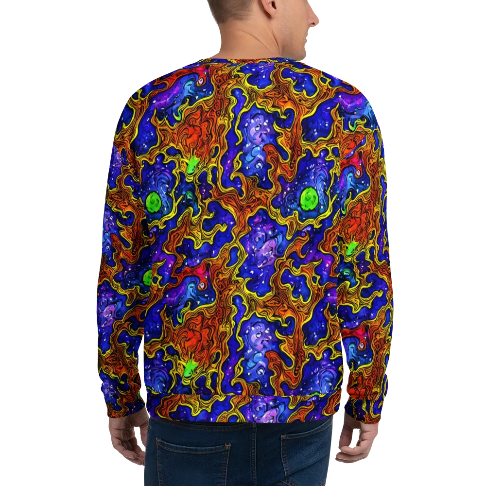 Electric Lava on Sweatshirt — Back