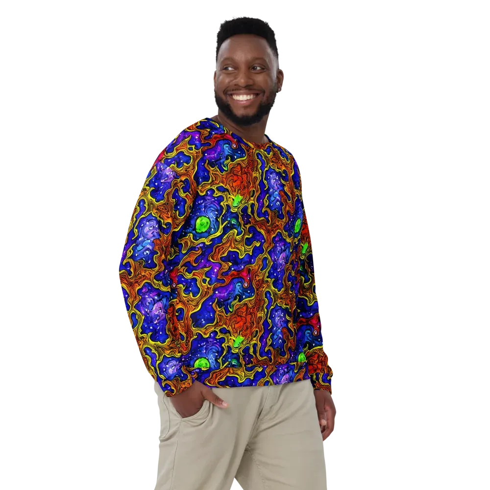 Electric Lava on Sweatshirt — Front