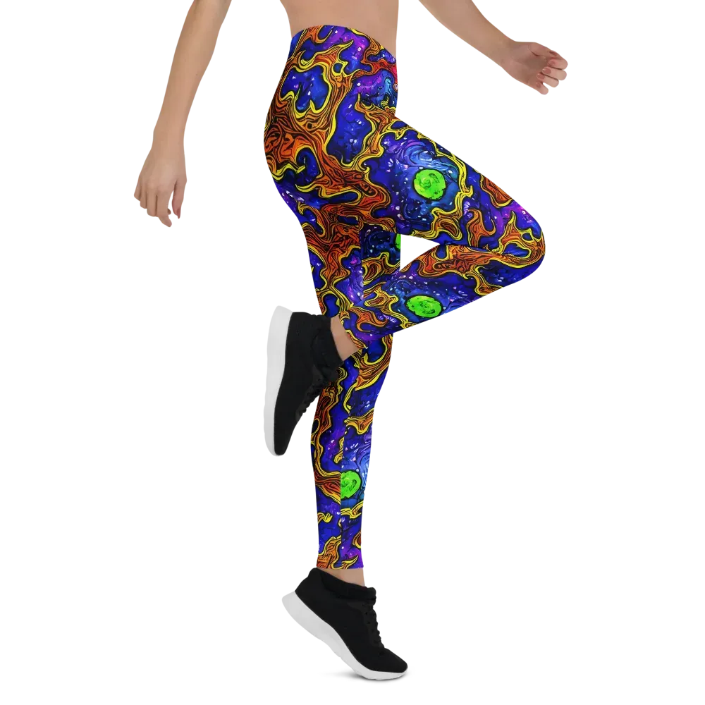 Electric Lava on Leggings — Right